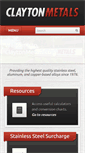Mobile Screenshot of claytonmetals.com